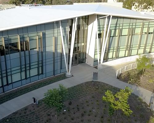 Aerial view of the Borland-Manske Center - Christ College Wing