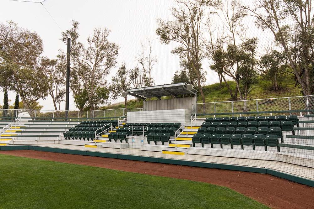 New stands for spectators of Concordia Eagles NCAA DII Baseball